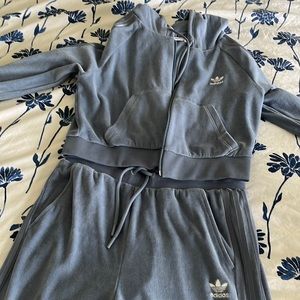 Adidas Velour Tracksuit